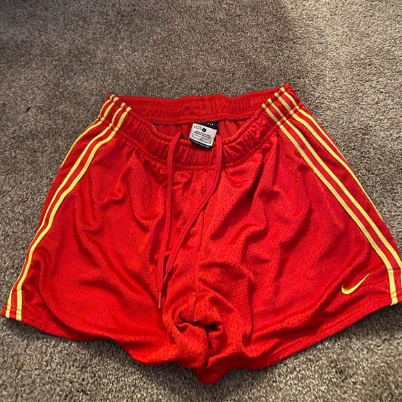 yellow nike soccer shorts